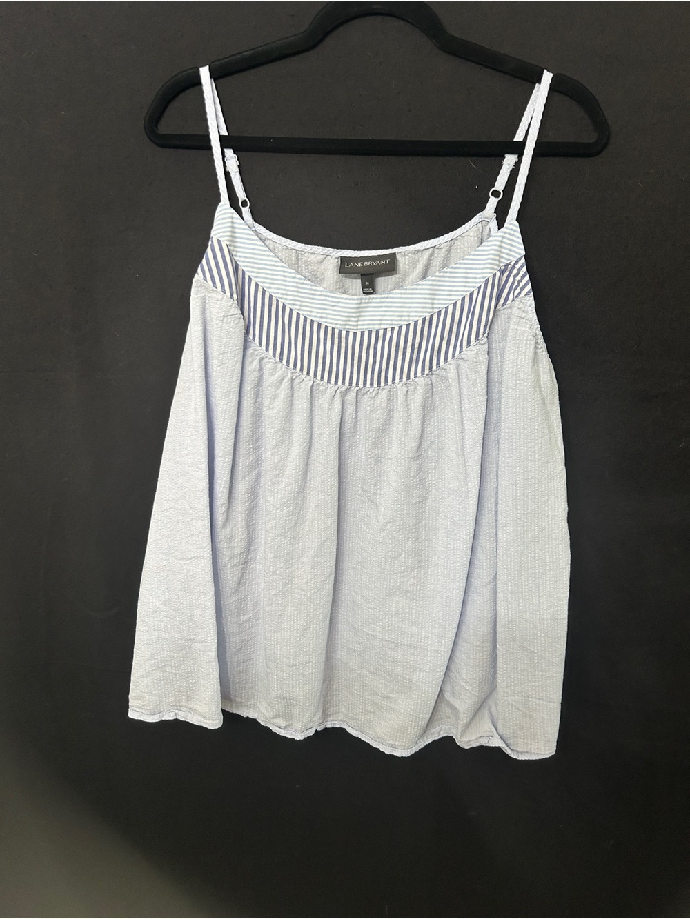 Women’s Lane Bryant Blue Stripe Swing Tank Plus Size 26